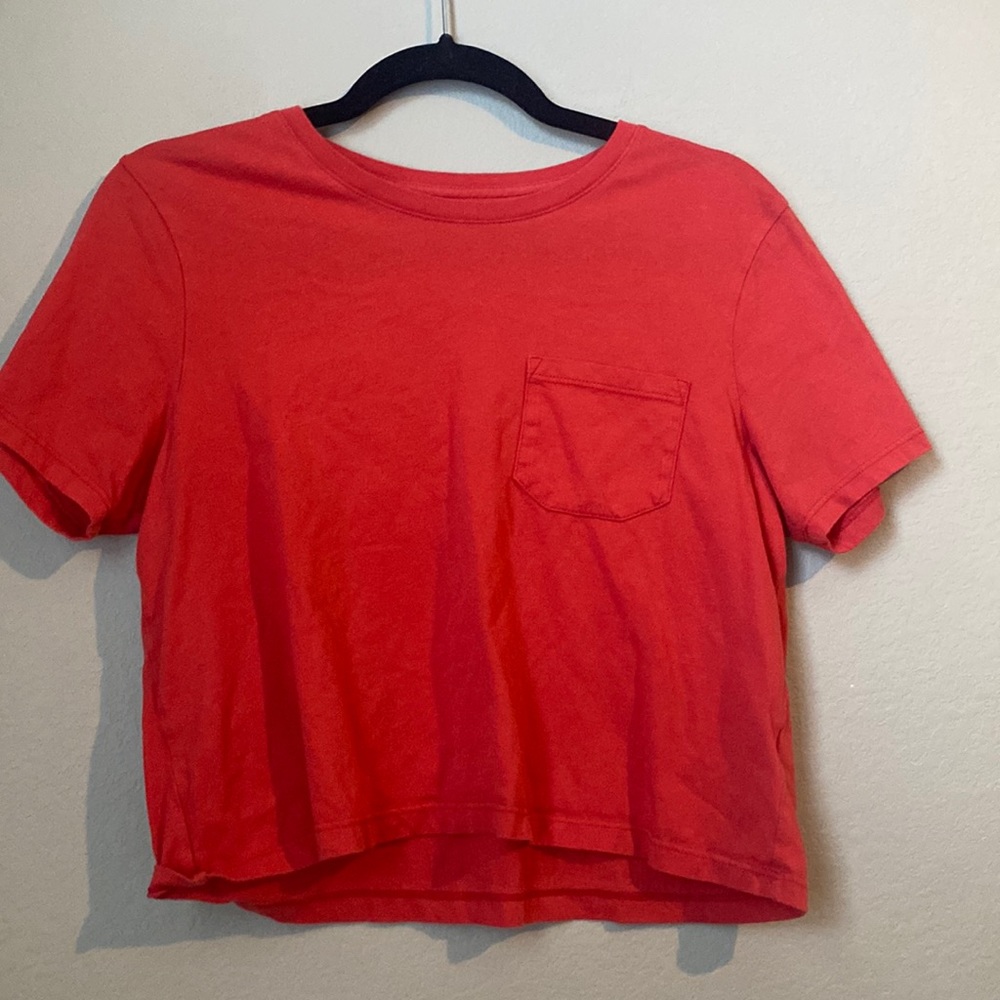Red Richer Poorer crop top with pocket - size S